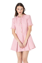 İndira Tuvit Mini Elbise Pembe - 2