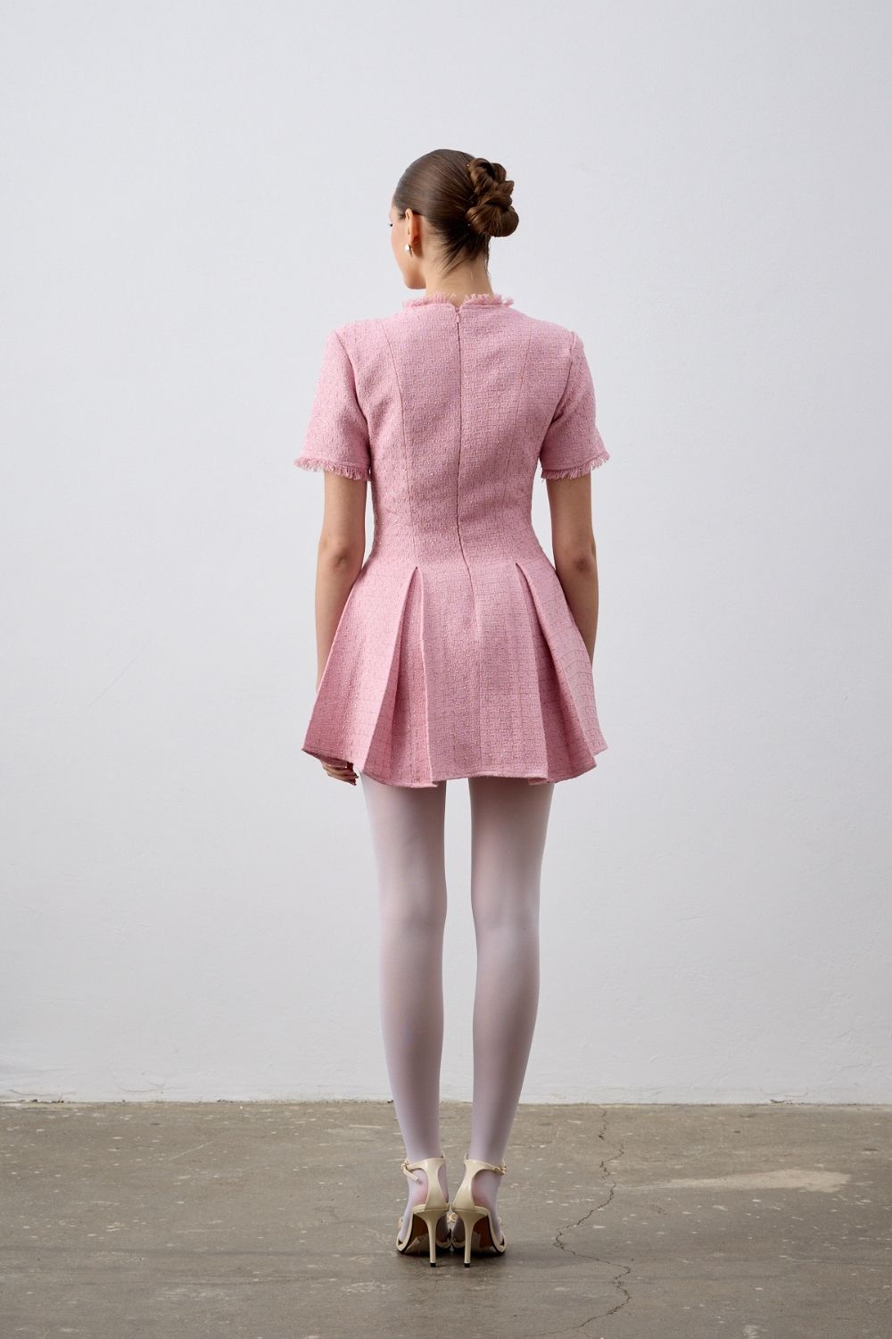 İndira Tuvit Mini Elbise Pembe - 5