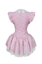 Lina Pembe Mini Elbise - 5