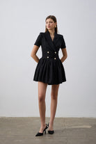 Sadia Ceket Mini Elbise Siyah - 2