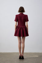 Sadia Ceket Mini Elbise Bordo - 3