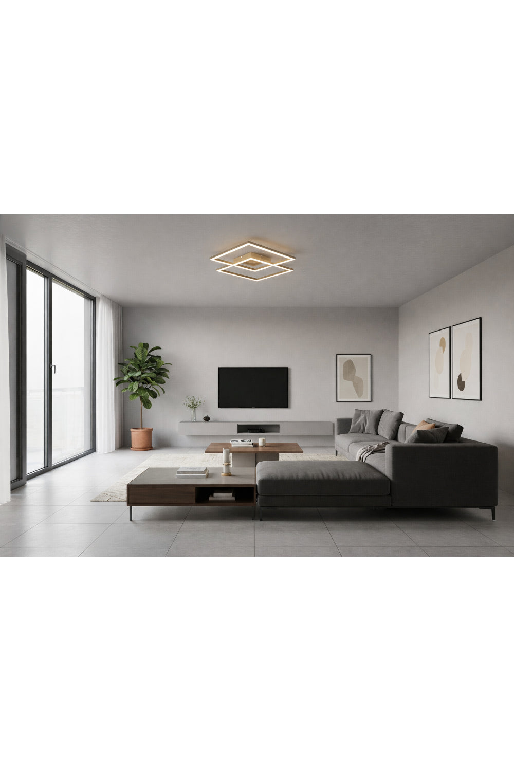 Twinsque 70 Cm Modern Plafonyer Led Avize - 3