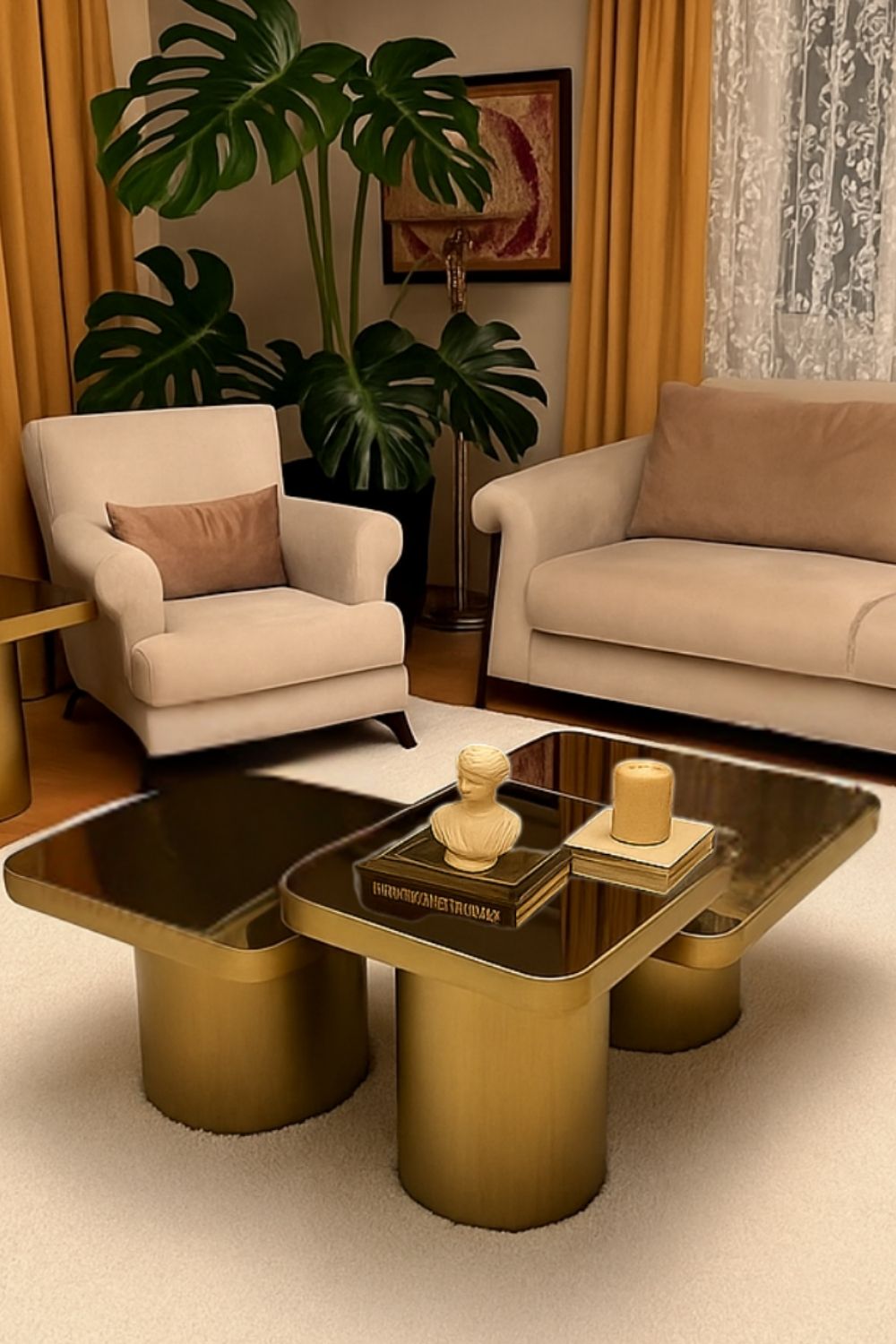 Quadratura 3'lü Orta Sehpa - 0