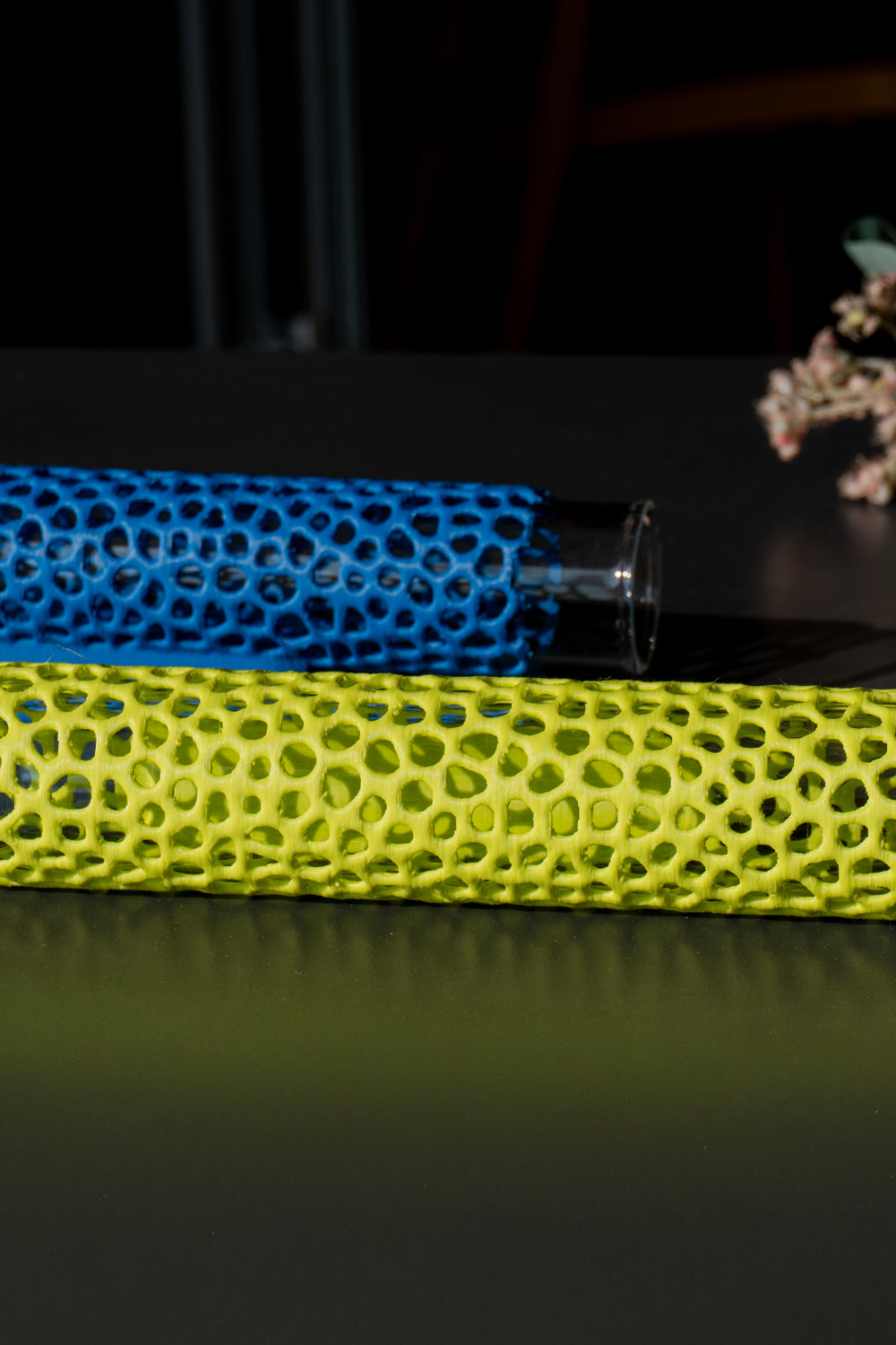 Velin Cam Tüp Bantlı Vazo - 9