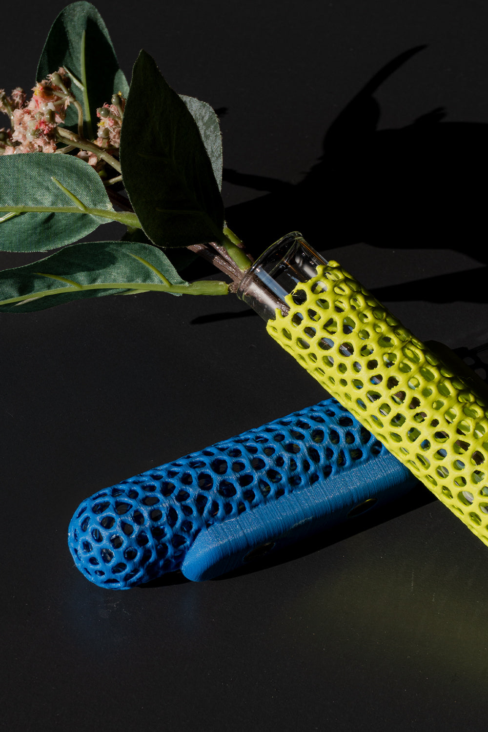 Velin Cam Tüp Bantlı Vazo - 6