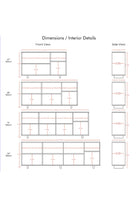 Masif Ahşap Yarı Açık Büfe - 10