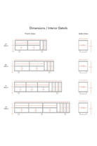 Masif Ahşap Dikey Bölmeli Tv Ünitesi - 11