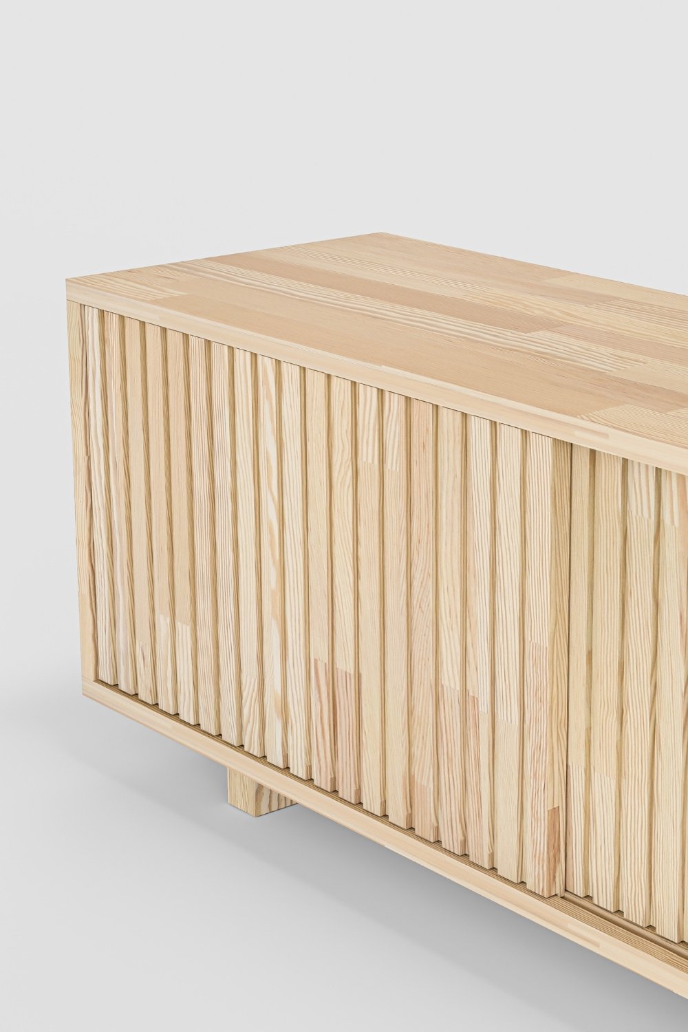 Masif Ahşap Dikey Bölmeli Tv Ünitesi - 6