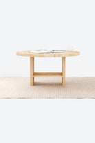 Masif Ahşap Yuvarlak Orta Sehpa - 5