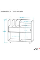 Masif Ahşap Plak Çalar Standı - 6