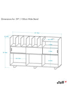Masif Ahşap Plak Çalar Standı - 7