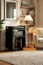 Masif Ahşap Plak & Pikap Depolama Ünitesi - 0