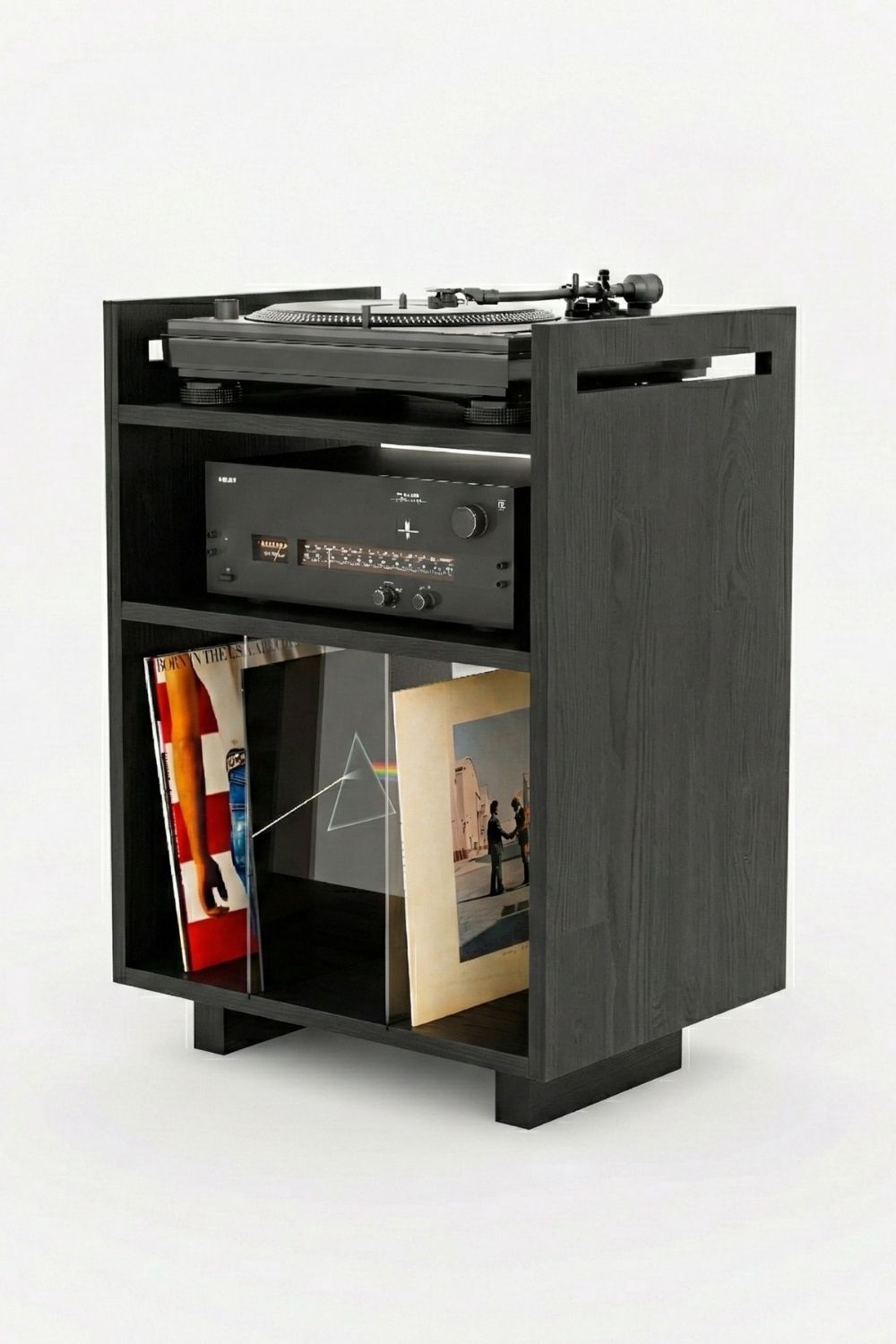 Masif Ahşap Plak & Pikap Depolama Ünitesi - 5