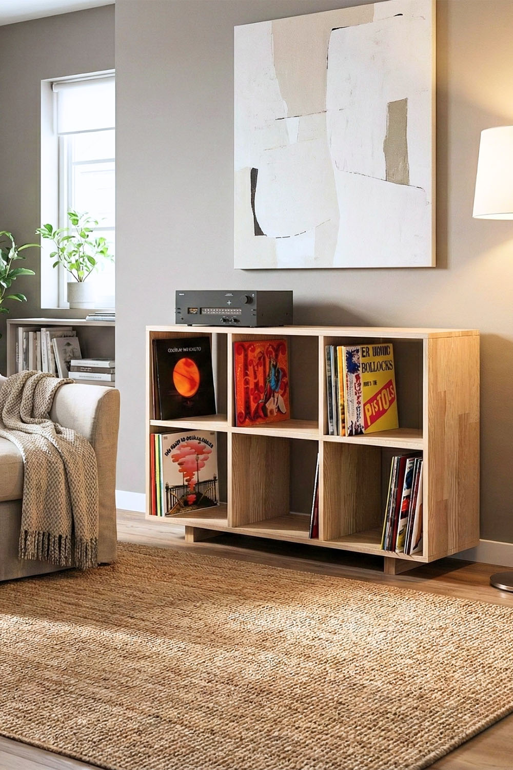 Masif Ahşap Açık Raf Ünitesi - 0