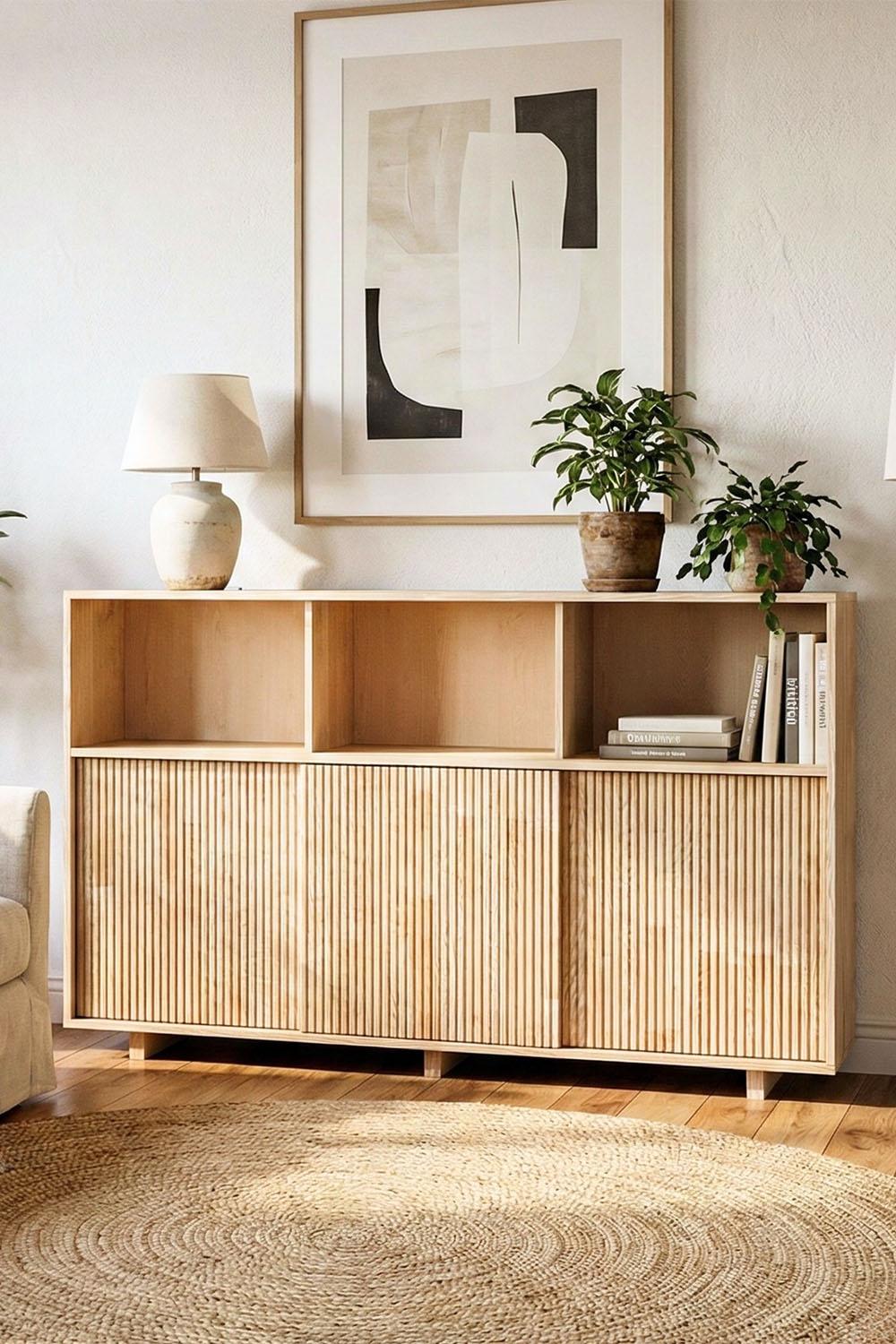 Masif Ahşap Yüksek Büfe & Konsol - 0