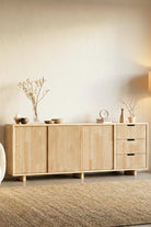 Masif Ahşap Çekmeceli Büfe & Konsol - 1