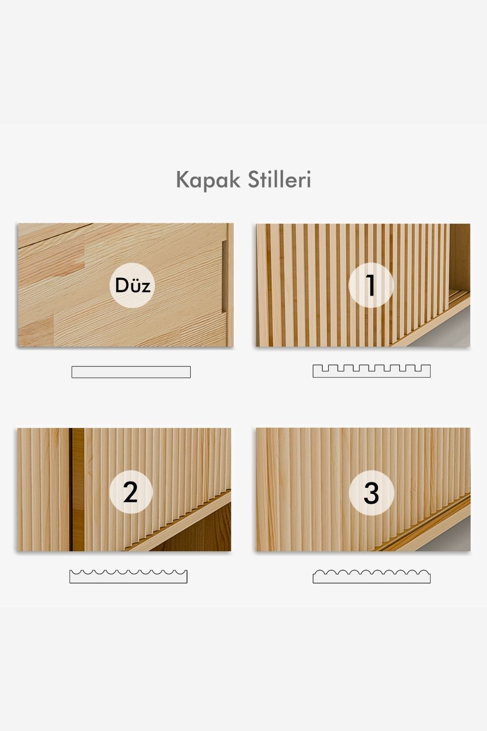 Masif Ahşap Çekmeceli Büfe & Konsol - 5