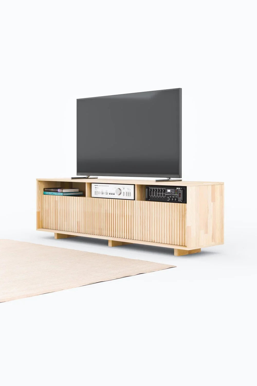 Masif Ahşap Kapaklı Tv Ünitesi - 0