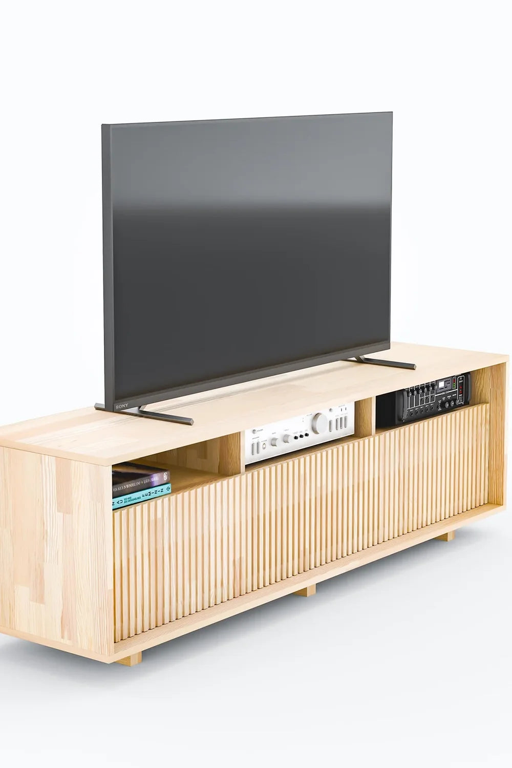 Masif Ahşap Kapaklı Tv Ünitesi - 1