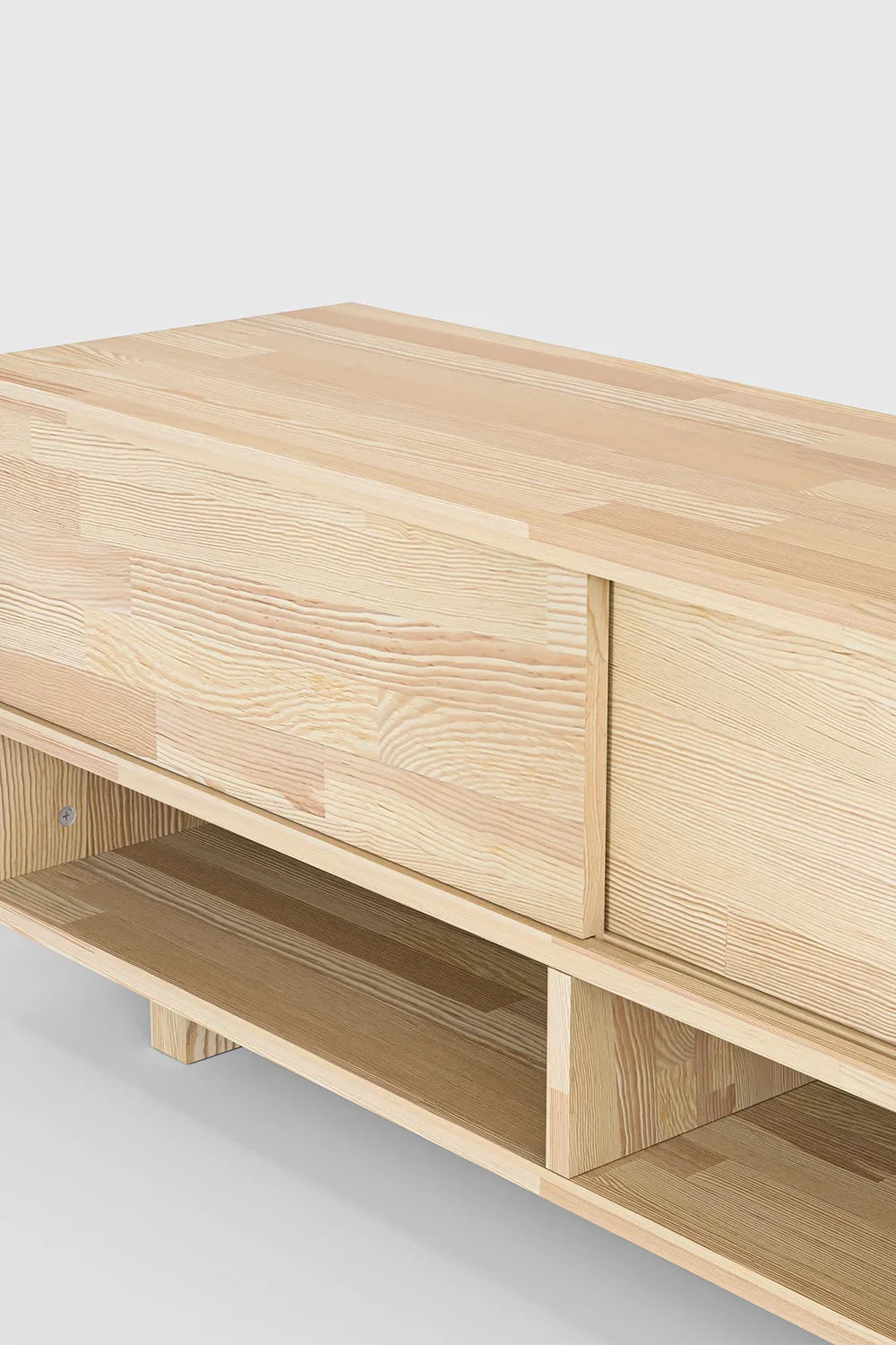 Masif Ahşap Açık Bölmeli Tv Ünitesi - 10