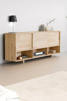 Masif Ahşap Açık Bölmeli Konsol - 0