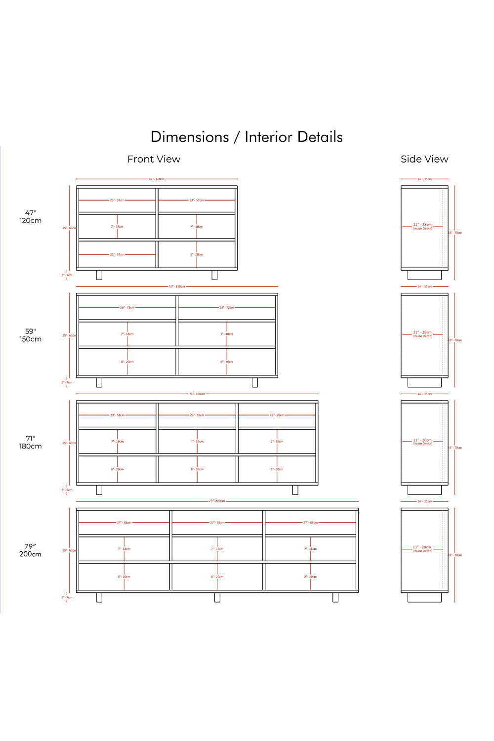 Masif Ahşap Açık Bölmeli Konsol - 10