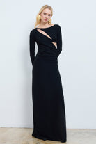 Alva Cut-Out Detaylı Maksi Elbise - 1