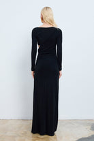 Alva Cut-Out Detaylı Maksi Elbise - 4