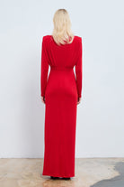 Soley Büzgülü Maksi Elbise - 5