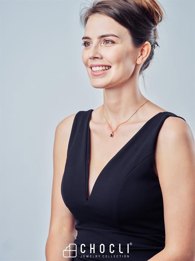 18 Ayar Altın Kaplama Kilit Kolye - 6