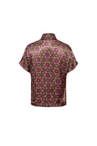 Floral Desenli Fular Detaylı Saten Bluz - 3