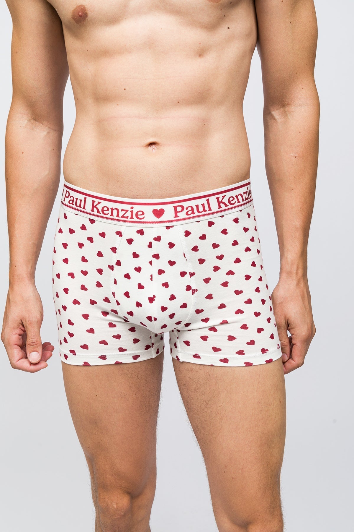 Valentine Collection Erkek Boxer Burgundy Hearts - 4