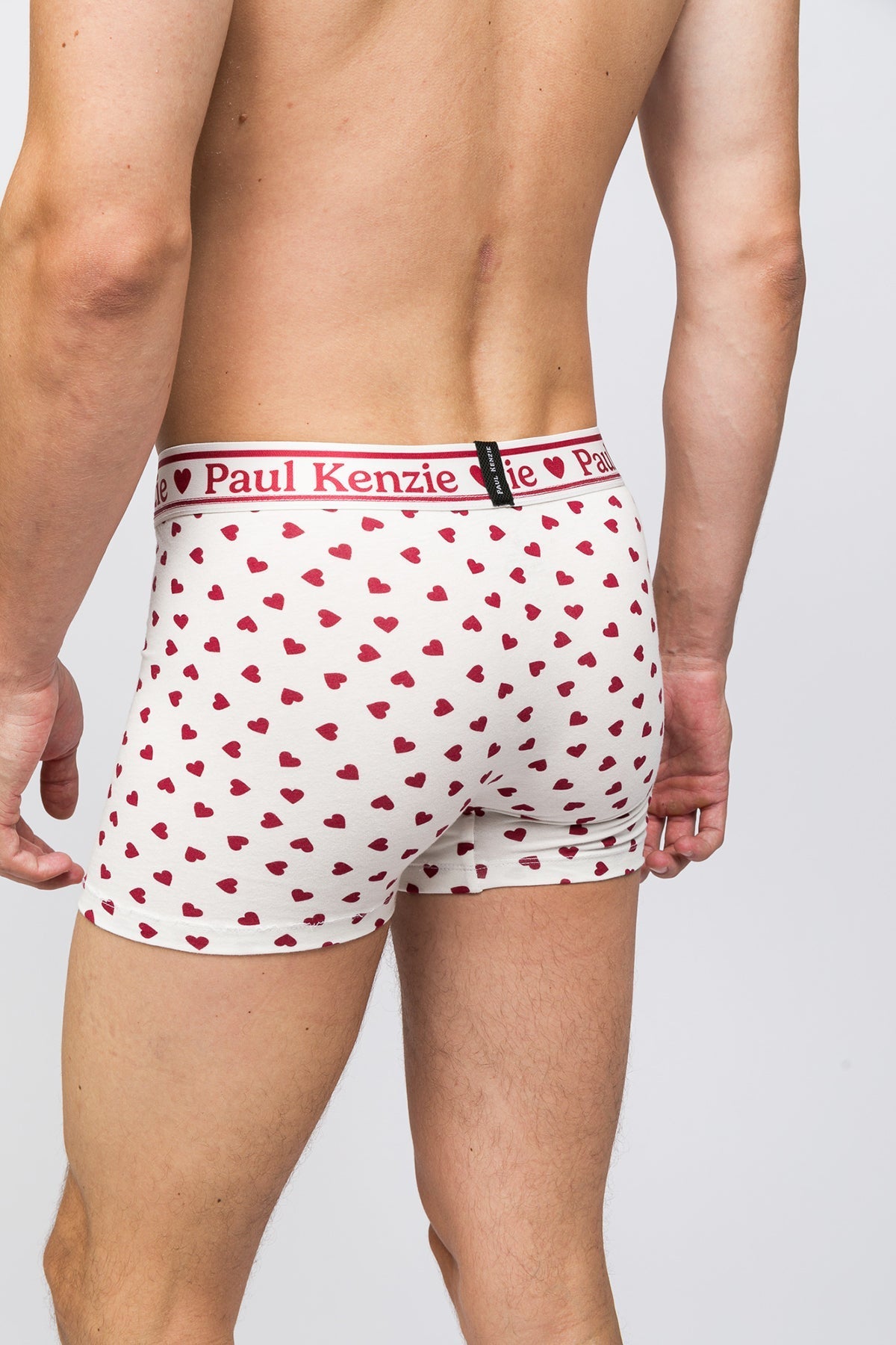 Valentine Collection Erkek Boxer Burgundy Hearts - 6