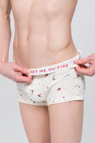 Desenli Erkek Trunk Boxer Valentine Collection Perfect Match - 5