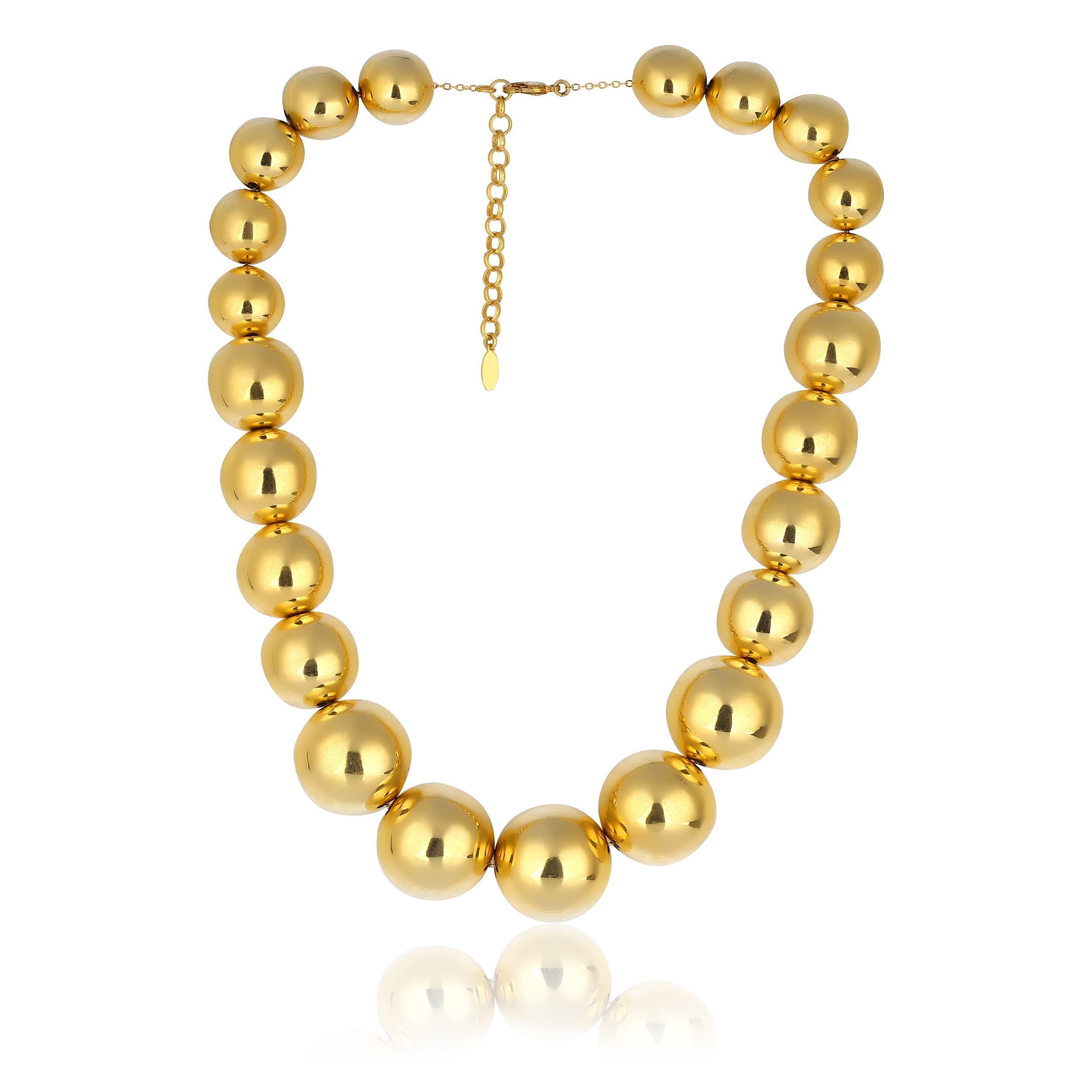 Luna Ball Necklace Small To Large Size Balls - 1