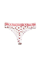 Valentine Collection Kadın String Külot Burgundy Hearts - 1