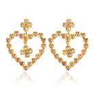 Mighty Heart Earrings Rose Pink - 0