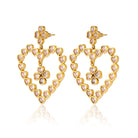 Mighty Heart Earrings Rose Pink - 1