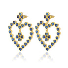 Mighty Heart Earrings Dark Blue - 1