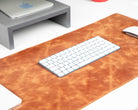 Still & Silent – Golden Tan Gerçek Deri Desk Mat Macbook Altlığı - 4