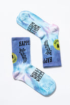 Smile Dye Unisex Batik Desenli Dikişsiz Tenis Çorap Wellbeing - 0