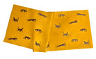 Leopar Desenli Dekoratif Sarı Keten Runner - 40 Cm 120 Cm - 2