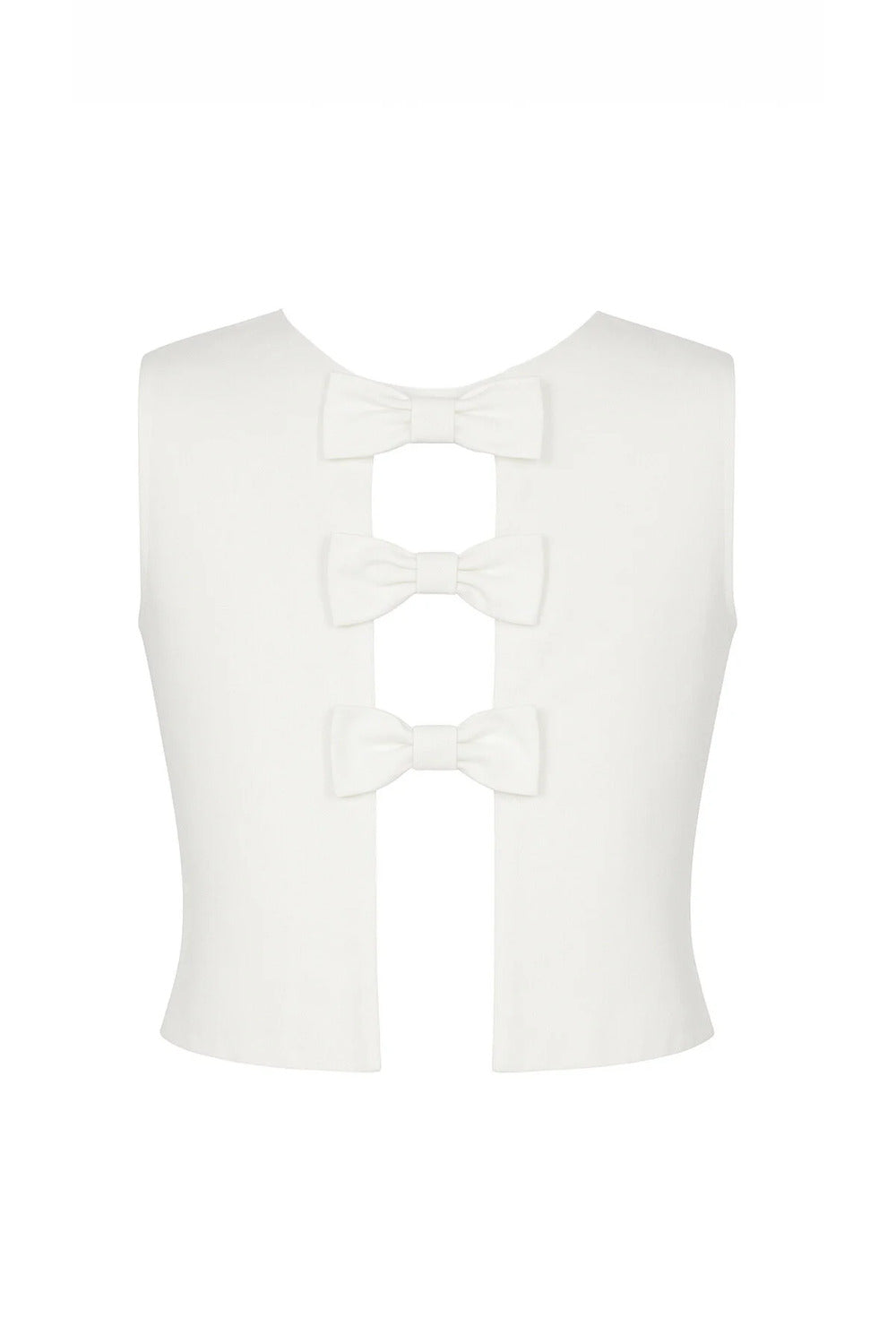 Sırtı Cut-Out Detaylı Ekru İnce Tafta Şık Top/Blouse - 2