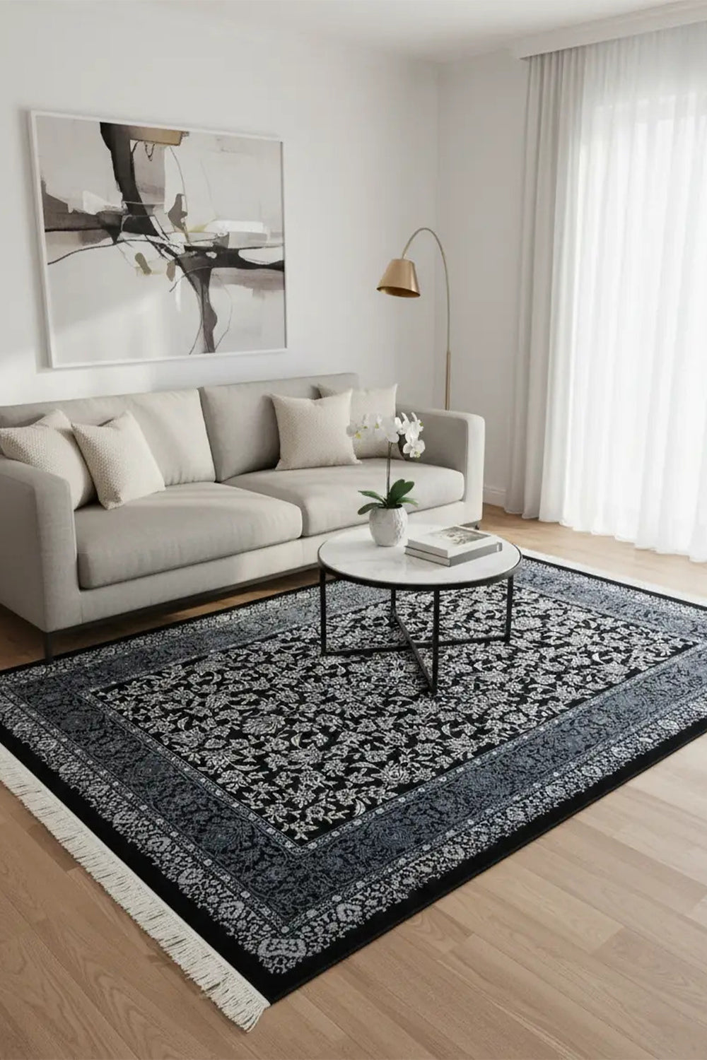 Geleneksel Desenli Bambu Halı 160x230 Cm (3.68 M²) - 1