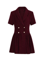 Sadia Ceket Mini Elbise Bordo - 1