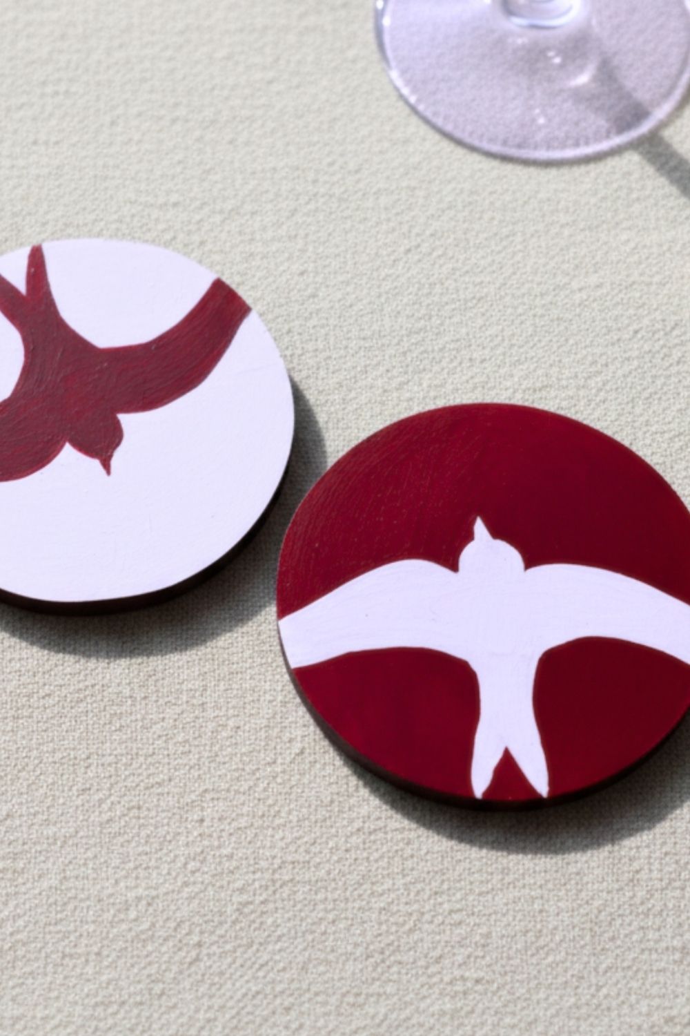 Kuşlar | El Yapımı Ahşap Bardak Altlığı 2'li - 0