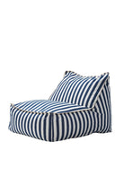 Modern Lacivert & Beyaz Doly Koltuk | Minimalist Ve Şık Lounger Tasarımı - 1