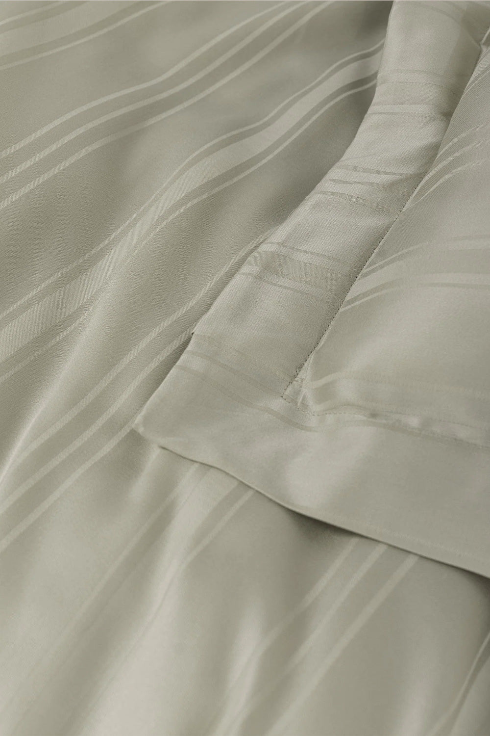 Smart Bambu Saten Çift Kişilik Nevresim Takımı Stripe Bej - 2