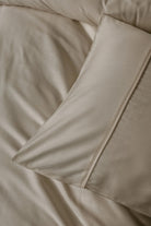 Silky Saten Çift Kişilik Nevresim Takımı Bej - 1