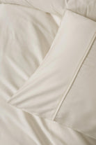 Silky Saten Çift Kişilik Nevresim Takımı Ekru - 1